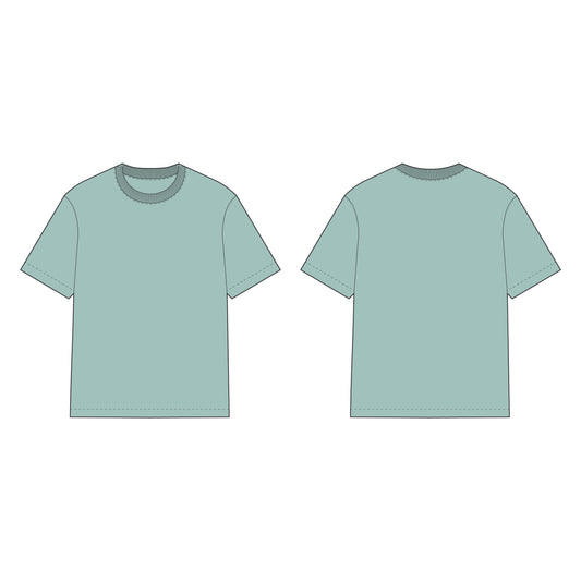 Men's Oversized T-Shirt Sewing Pattern - A0003-22-V-05