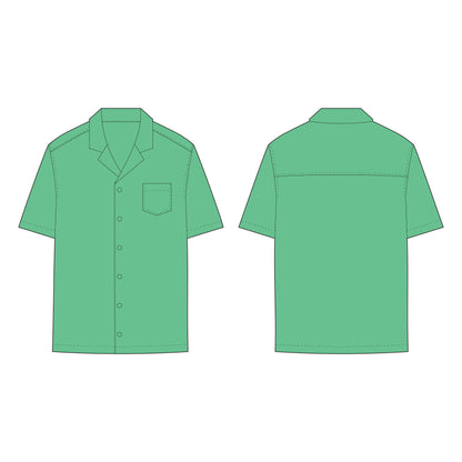 Men's Half Sleeves Shirt Sewing Pattern - A0010-22-V-04