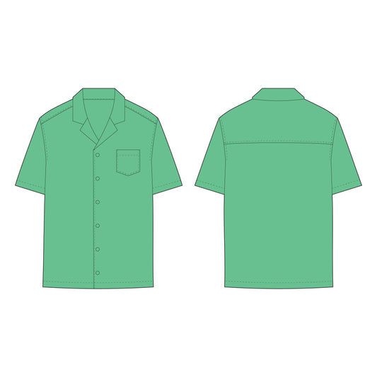 Men's Half Sleeves Shirt Sewing Pattern - A0010-22-V-04