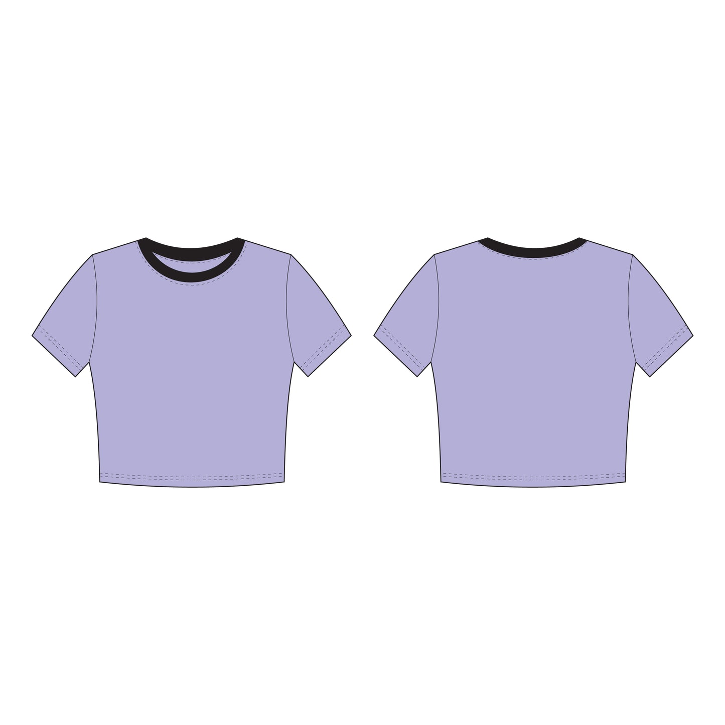 Women's Crop Top Sewing Pattern - A0014-22-V-05