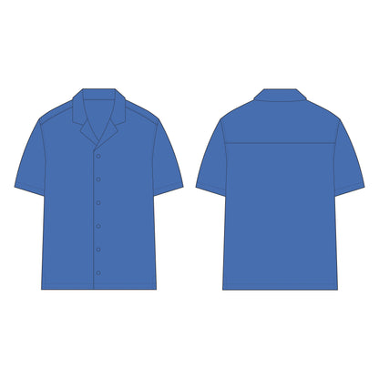 Men's Half Sleeves Regular Fit Shirt Sewing Pattern - A0001-26-Z-02