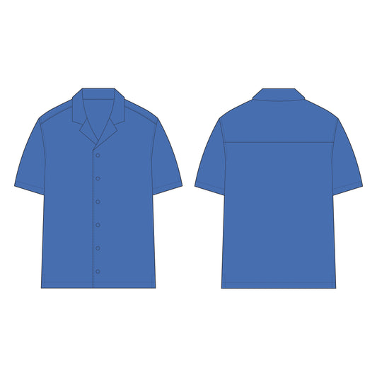 Men's Half Sleeves Regular Fit Shirt Sewing Pattern - A0001-26-Z-02