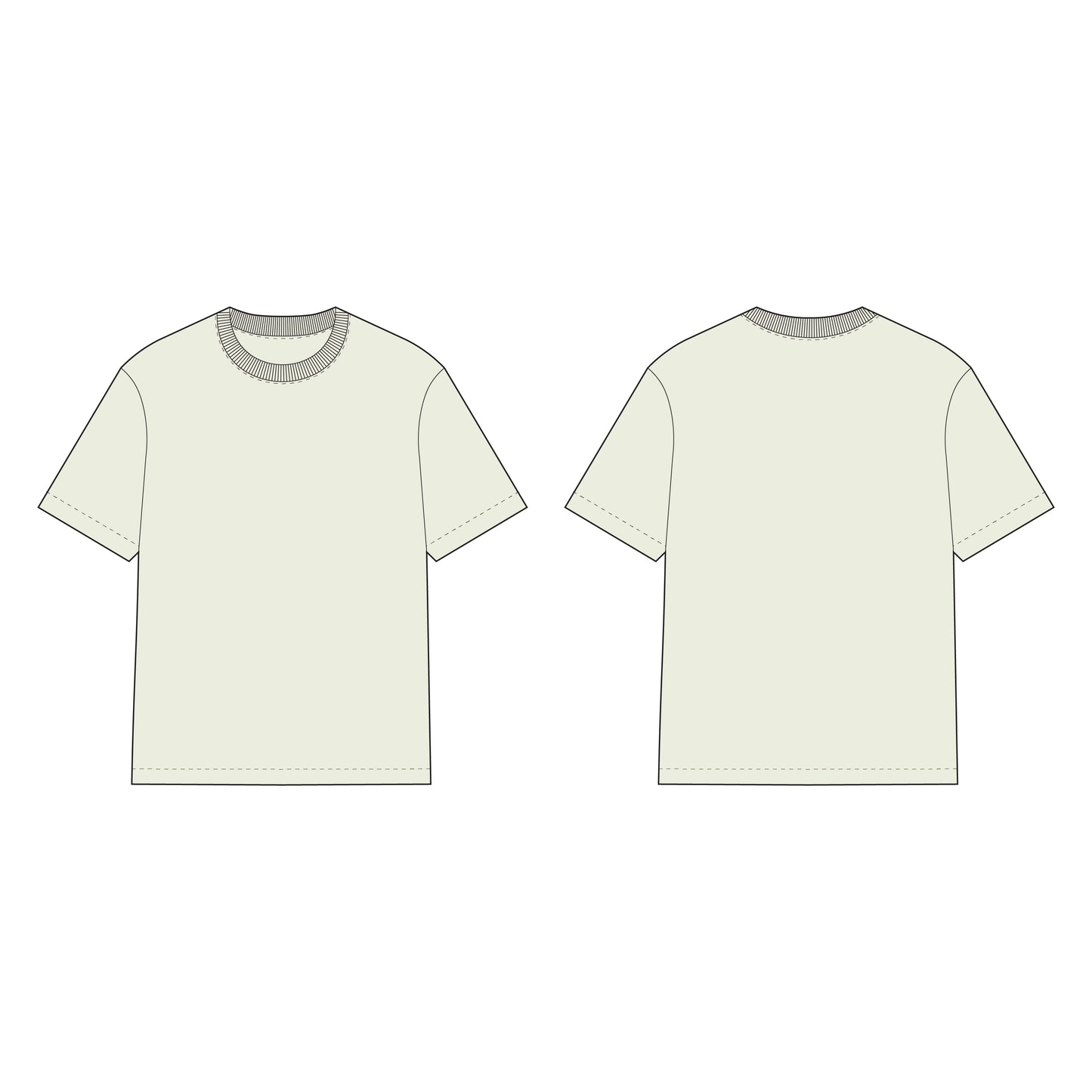 Men's Oversized T-Shirt Sewing Pattern - A0015-22-V-05