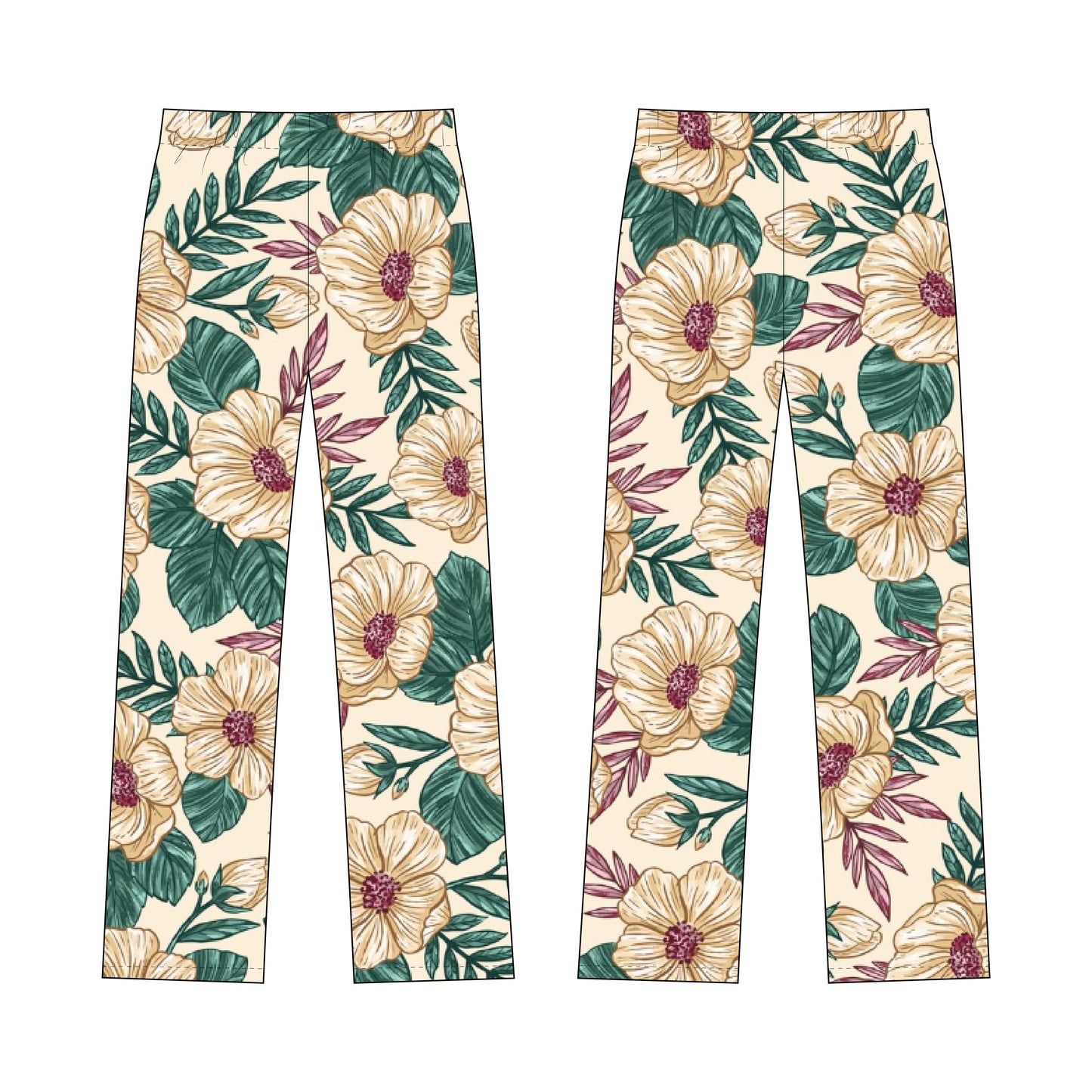 Women's Night Pajama Sewing Pattern - A0010-22-V-12