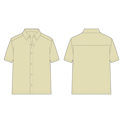 Men's Half Sleeves Shirt Sewing Pattern - A0022-22-V-04