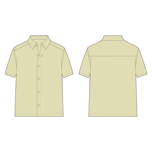 Men's Half Sleeves Shirt Sewing Pattern - A0022-22-V-04