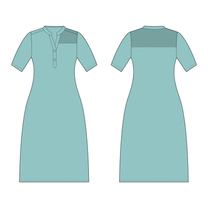 Women's Dress Sewing Pattern - A0002-22-V-11