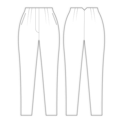 Women's Formal Pant Sewing Pattern - A0003-22-V-08