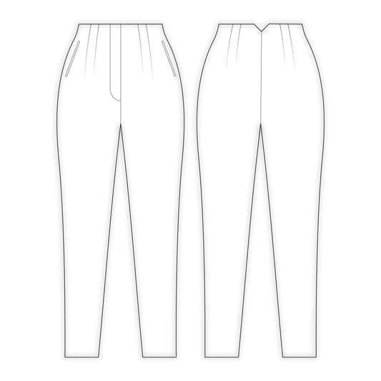 Women's Formal Pant Sewing Pattern - A0003-22-V-08