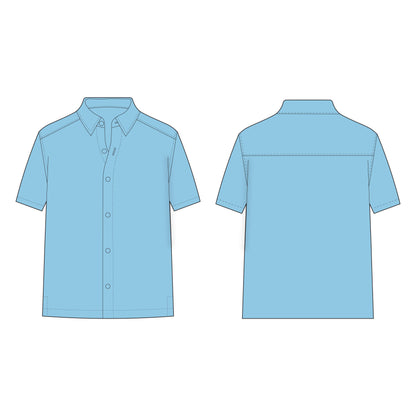 Men's Half Sleeves Shirt Sewing Pattern - A0024-22-V-04