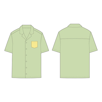 Men's Half Sleeves Shirt Sewing Pattern - A0013-22-V-04