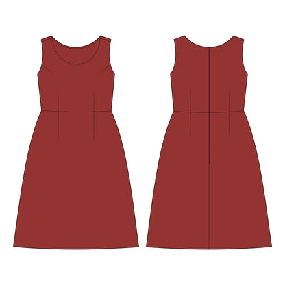 Maternity Dress Sewing Pattern - A0007-22-V-08