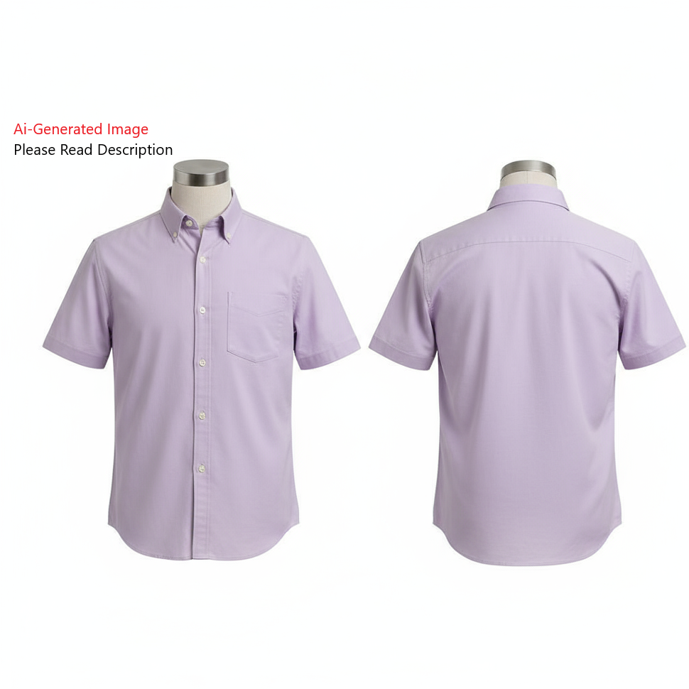 Men's Half Sleeves Regular Fit Shirt Sewing Pattern - A0002-26-Z-02