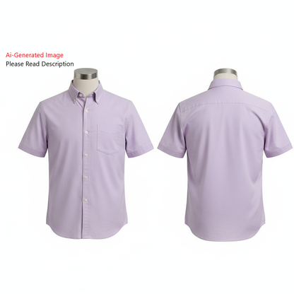 Men's Half Sleeves Regular Fit Shirt Sewing Pattern - A0002-26-Z-02