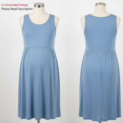 Maternity Dress Sewing Pattern - A0007-22-V-08