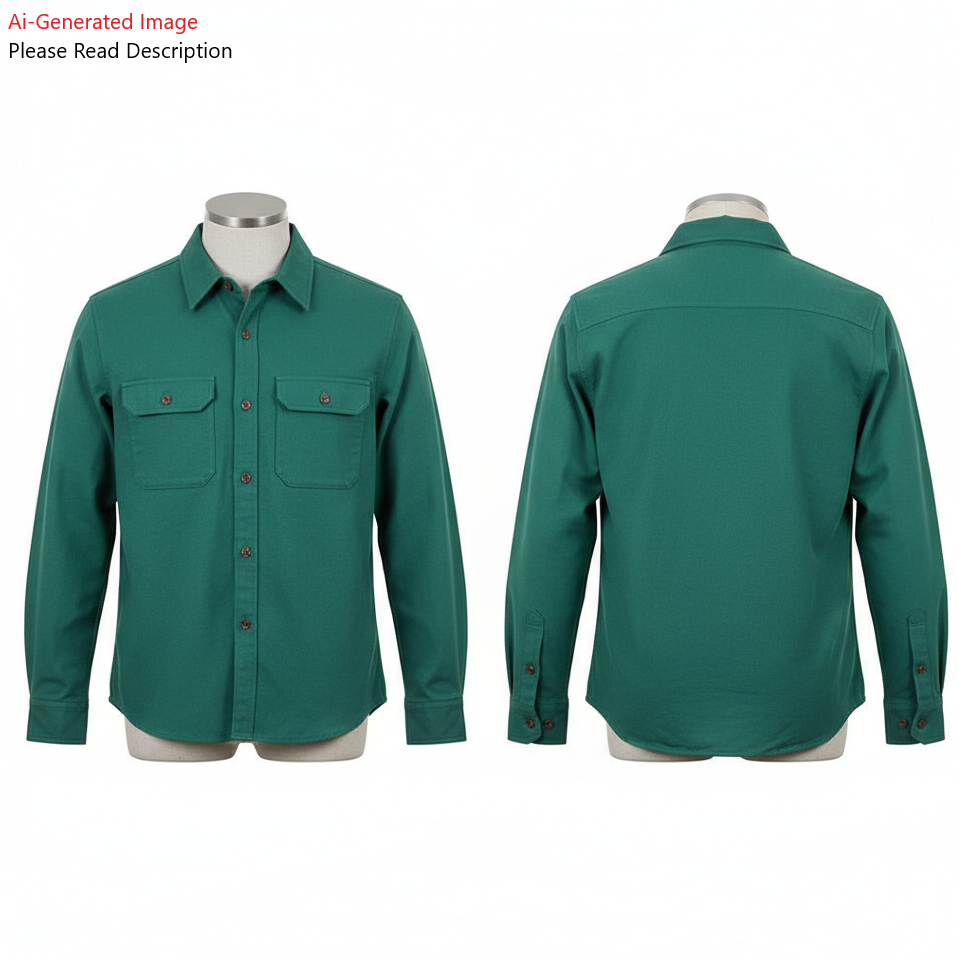 Men's Full Sleeves Regular Fit Shirt Sewing Pattern - A0002-26-Z-6