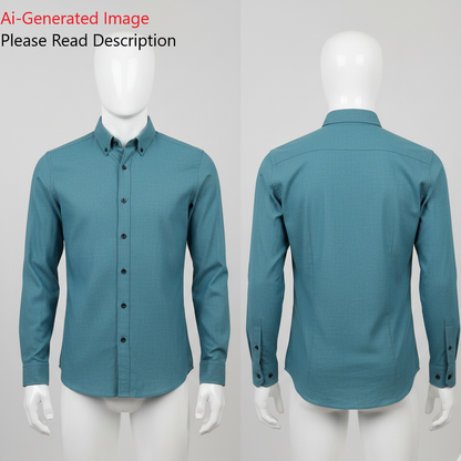 Men's Full Sleeves (Partywear) Shirt Sewing Pattern - A0001-23-W-3