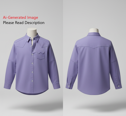 Men's Detachable Sleeves Shirt Sewing Pattern - A0003-22-V-04