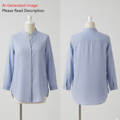 Women's Long Shirt Sewing Pattern - A0005-22-V-2