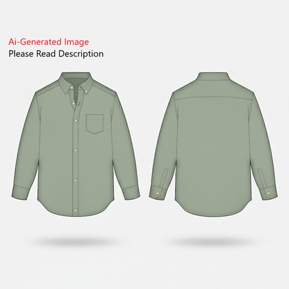 Men's Full Sleeves Shirt Sewing Pattern - A0015-22-V-04