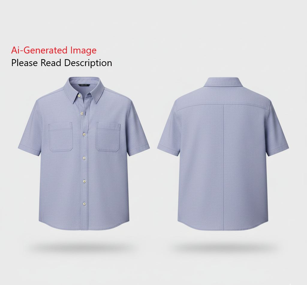 Men's Half Sleeves Shirt Sewing Pattern - A0014-22-V-04