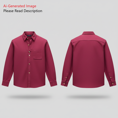 Men's Full Sleeves Shirt Sewing Pattern - A0016-22-V-04