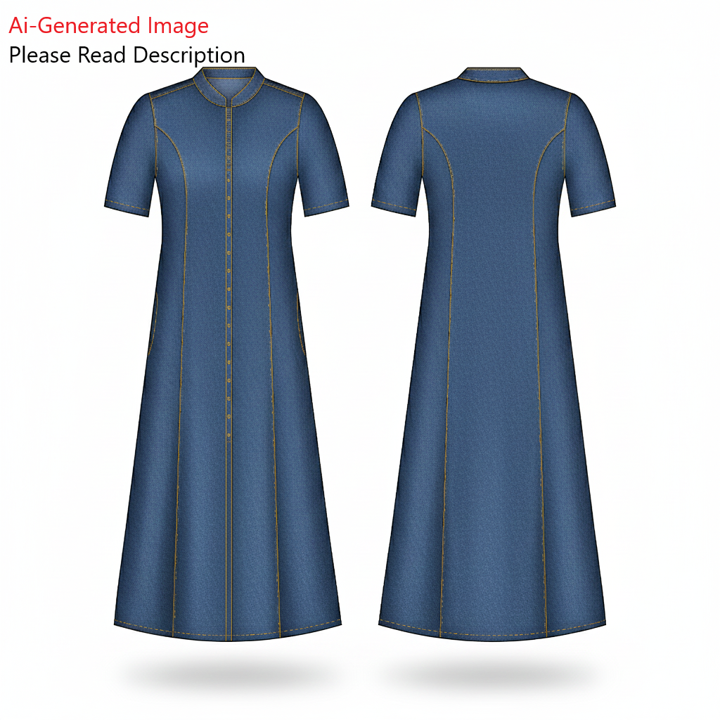 Women's Dress Sewing Pattern - A0001-22-V-11