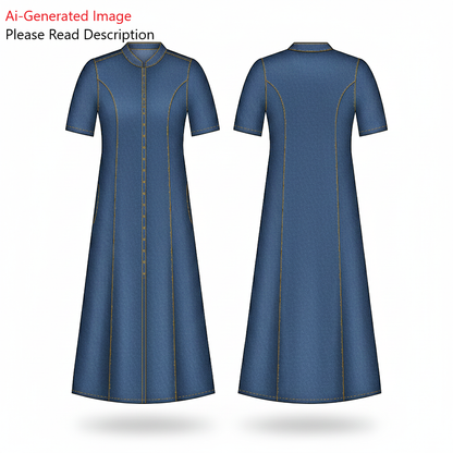 Women's Dress Sewing Pattern - A0001-22-V-11