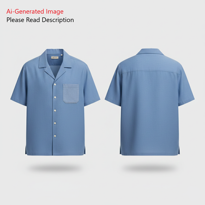 Men's Half Sleeves Shirt Sewing Pattern - A0020-22-V-04