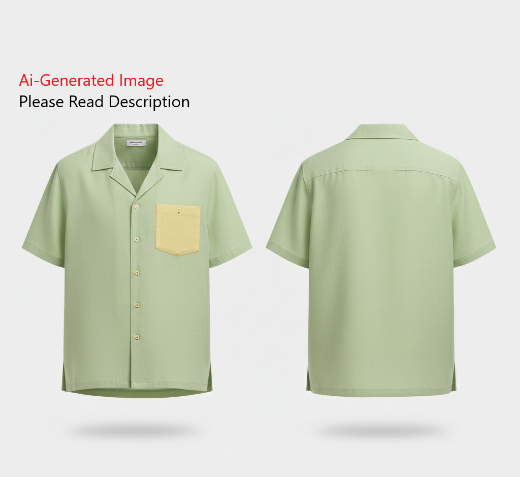 Men's Half Sleeves Shirt Sewing Pattern - A0013-22-V-04