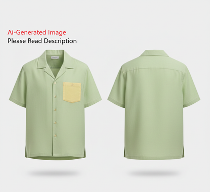 Men's Half Sleeves Shirt Sewing Pattern - A0013-22-V-04