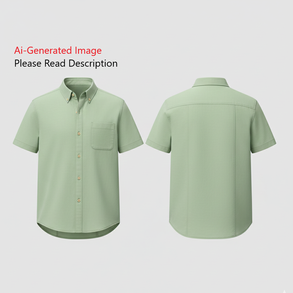 Men's Half Sleeves Shirt Sewing Pattern - A0004-22-V-04