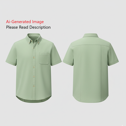 Men's Half Sleeves Shirt Sewing Pattern - A0004-22-V-04