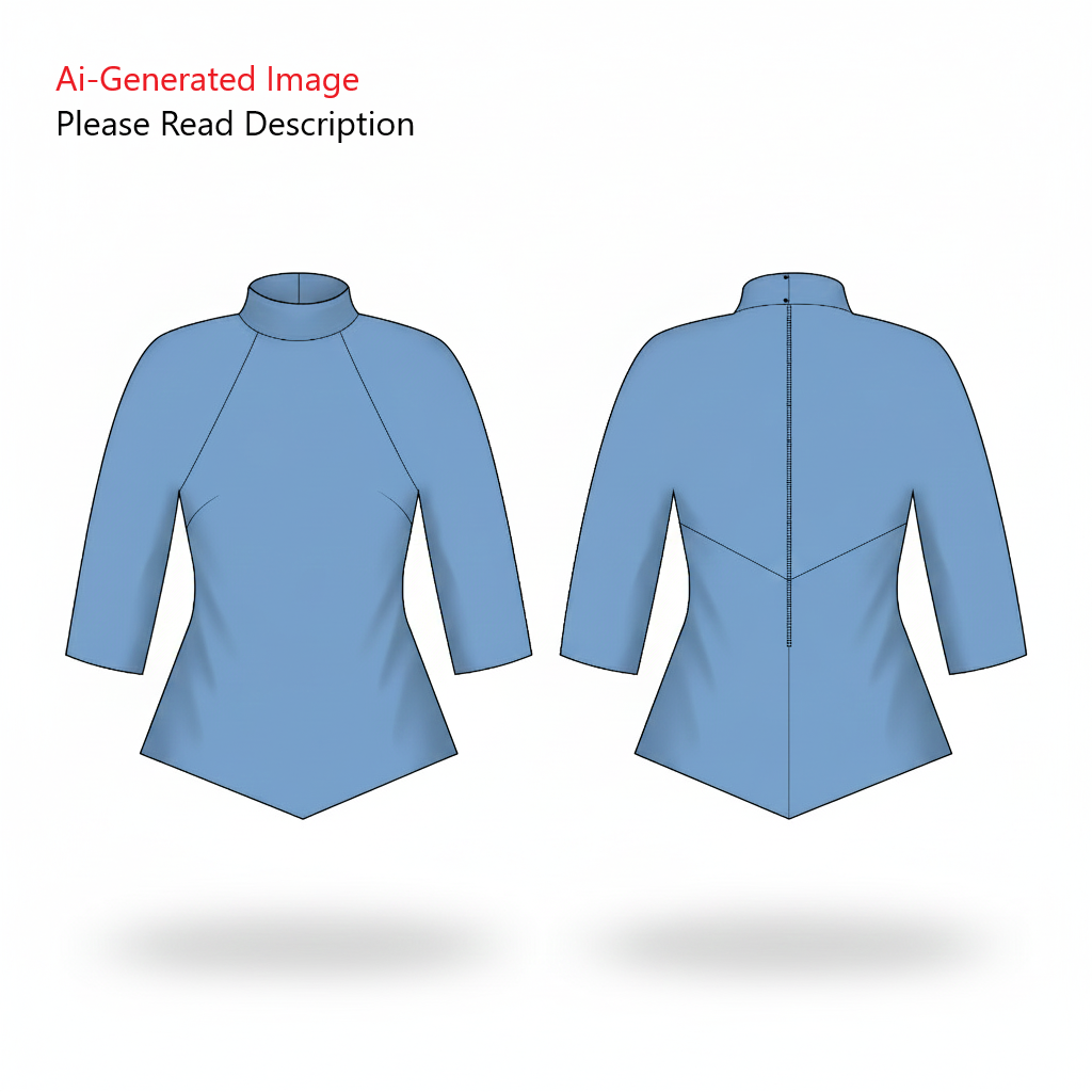 Women's Top Sewing Pattern - A0021-22-V-08