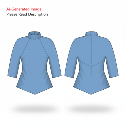 Women's Top Sewing Pattern - A0021-22-V-08