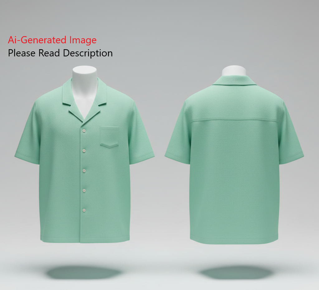 Men's Half Sleeves Shirt Sewing Pattern - A0010-22-V-04