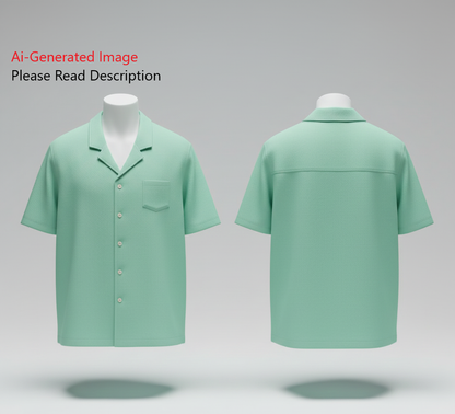 Men's Half Sleeves Shirt Sewing Pattern - A0010-22-V-04