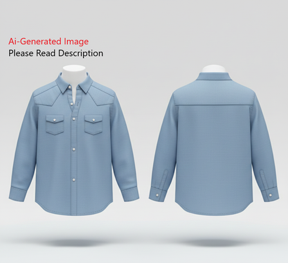 Men's Full Sleeves Shirt Sewing Pattern - A0012-22-V-04