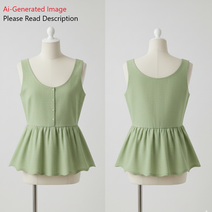 Women's Top Sewing Patterns - A0002-22-V-3