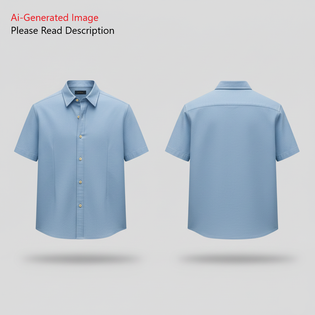 Men's Half Sleeves Shirt Sewing Pattern - A0024-22-V-04