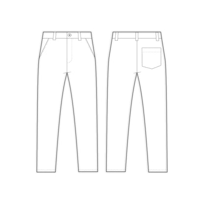 Kids - Boy's Pant Sewing Pattern - A0003-25-Y-8