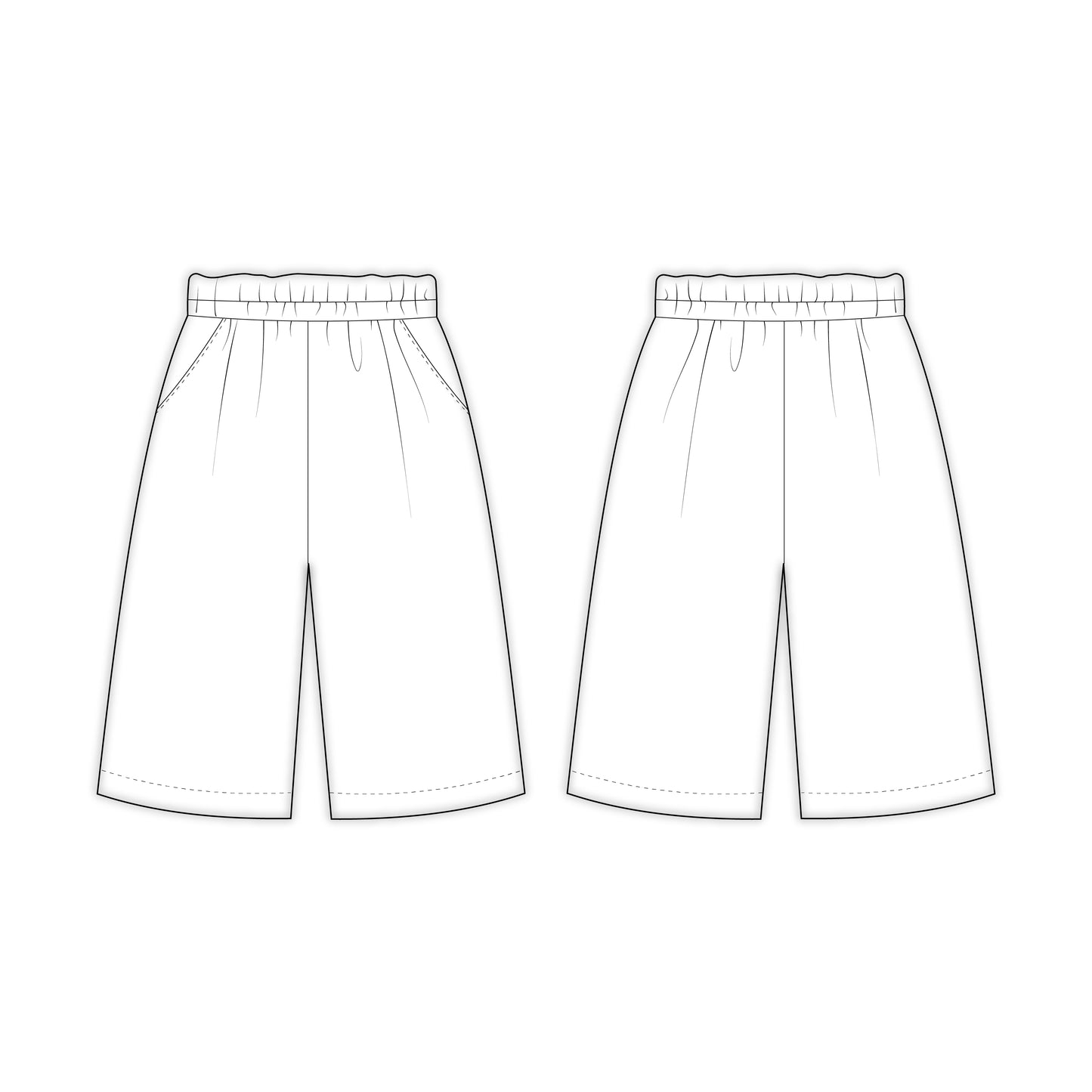 Kids - Girl's Pant Sewing Pattern - A0007-25-Y-8