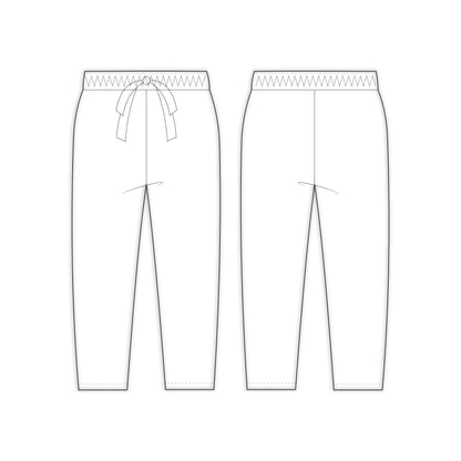 Kids - Girl's Pant Sewing Pattern - A0005-25-Y-8