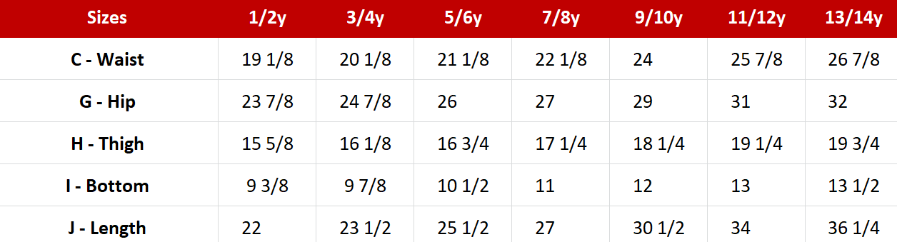 Kids - Boy's Pant Sewing Pattern - A0003-25-Y-8