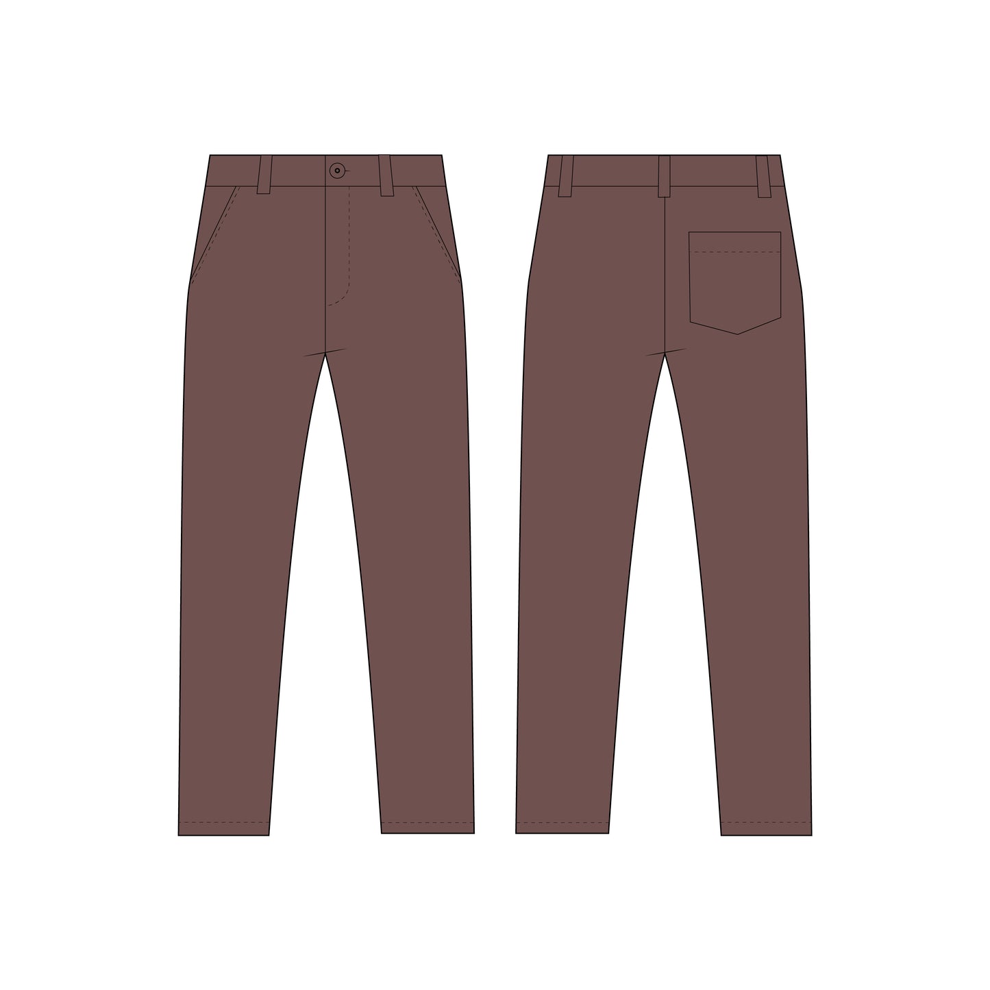 Kids - Boy's Pant Sewing Pattern - A0003-25-Y-8