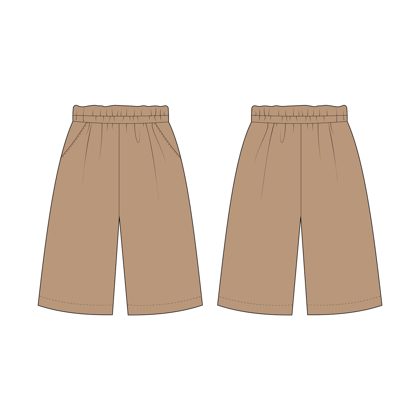 Kids - Girl's Pant Sewing Pattern - A0007-25-Y-8