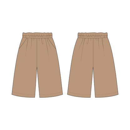 Kids - Girl's Pant Sewing Pattern - A0007-25-Y-8