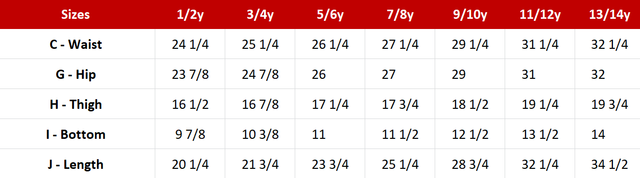 Kids - Girl's Pant Sewing Pattern - A0005-25-Y-8