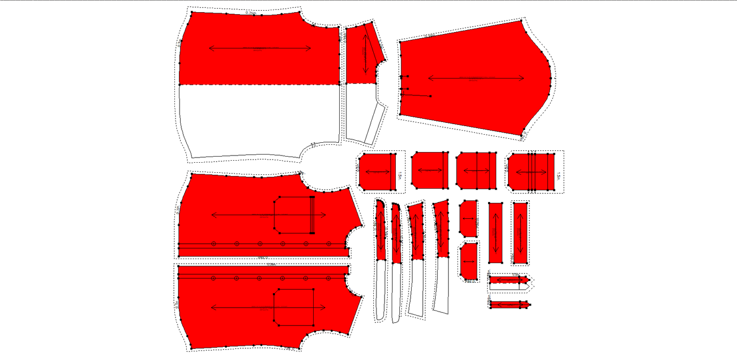 Men's Full Sleeves Regular Fit Shirt Sewing Pattern - A0002-26-Z-6