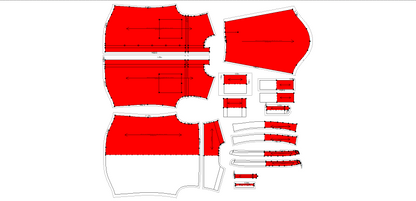 Men's Full Sleeves Regular Fit Shirt Sewing Pattern - A0003-26-Z-6